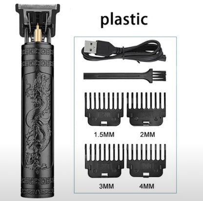 Vintage T9 Electric Hair Cutting Machine Hair Clipper Professional Men Shaver Rechargeable Barber Trimmer for Men Dragon Buddha