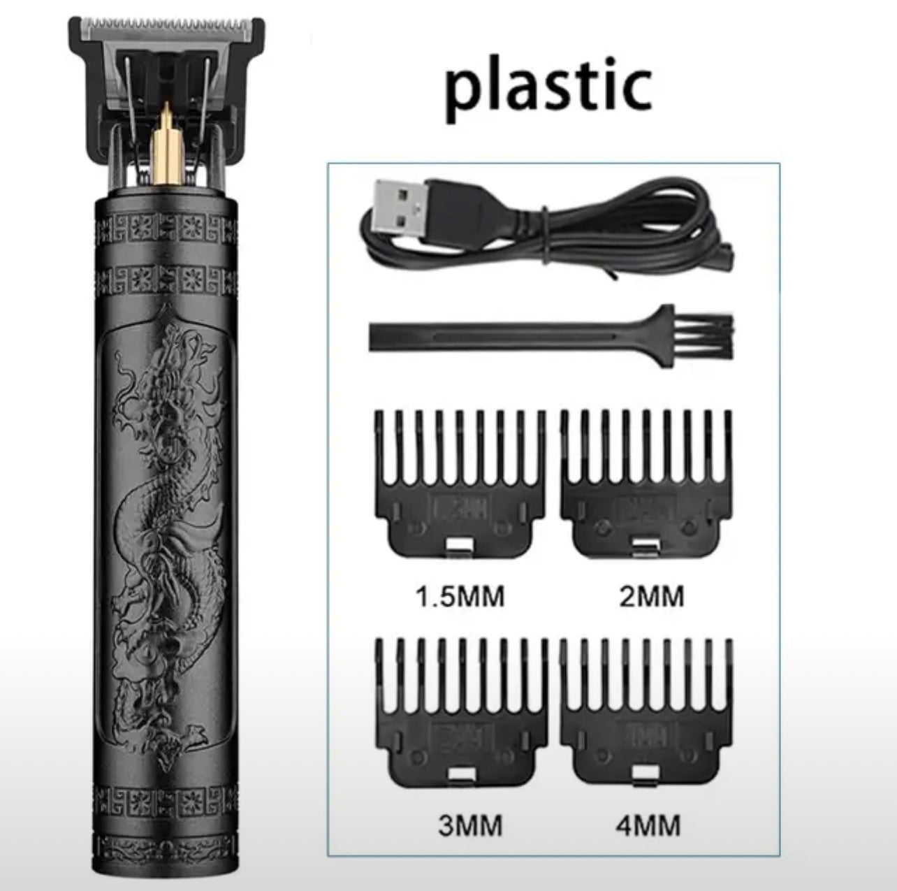 Vintage T9 Electric Hair Cutting Machine Hair Clipper Professional Men Shaver Rechargeable Barber Trimmer for Men Dragon Buddha