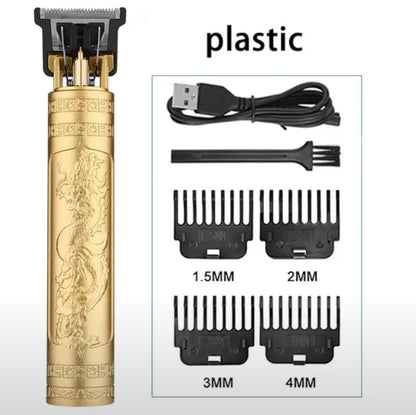 Vintage T9 Electric Hair Cutting Machine Hair Clipper Professional Men Shaver Rechargeable Barber Trimmer for Men Dragon Buddha